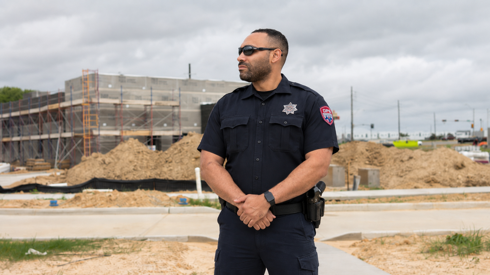 Armed security guards Houston — Op6 Level III/IV officer on patrol