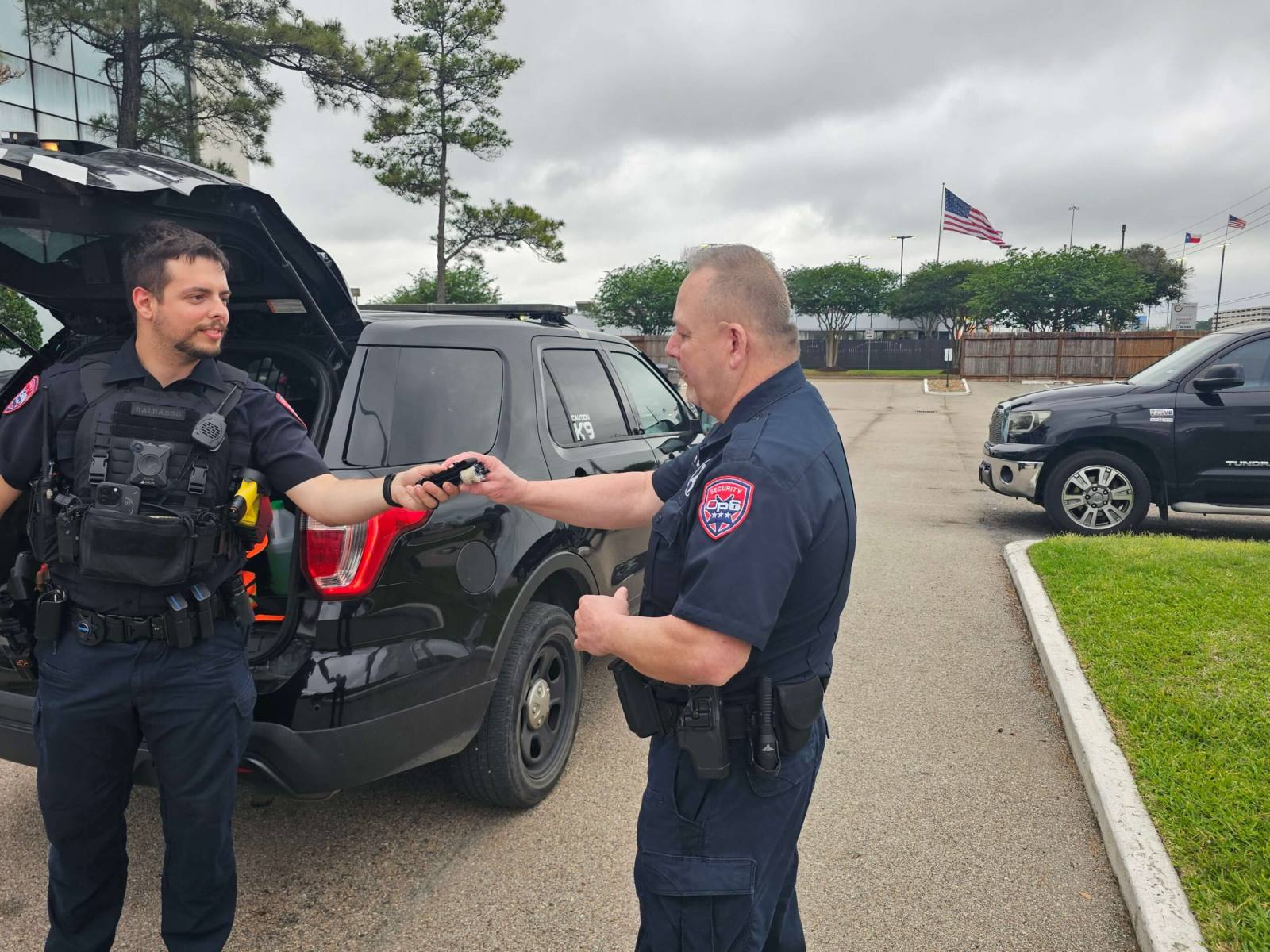 Op6 construction site security guard in Houston